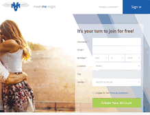Tablet Screenshot of meetmevirgin.com